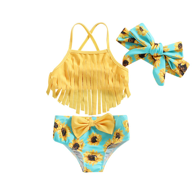 Girls' Summer Swimwear Bikini Set