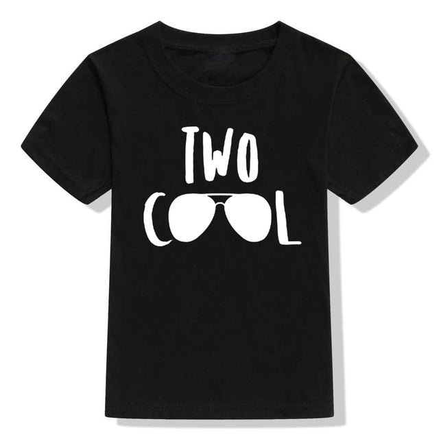 Two Cool Print Boys & Girls Party T-Shirt