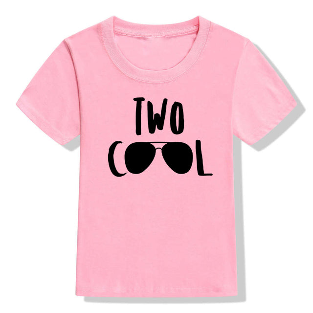 Two Cool Print Boys & Girls Party T-Shirt