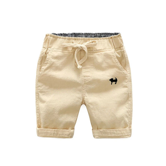 Boys' Summer Cotton Embroidery Shorts