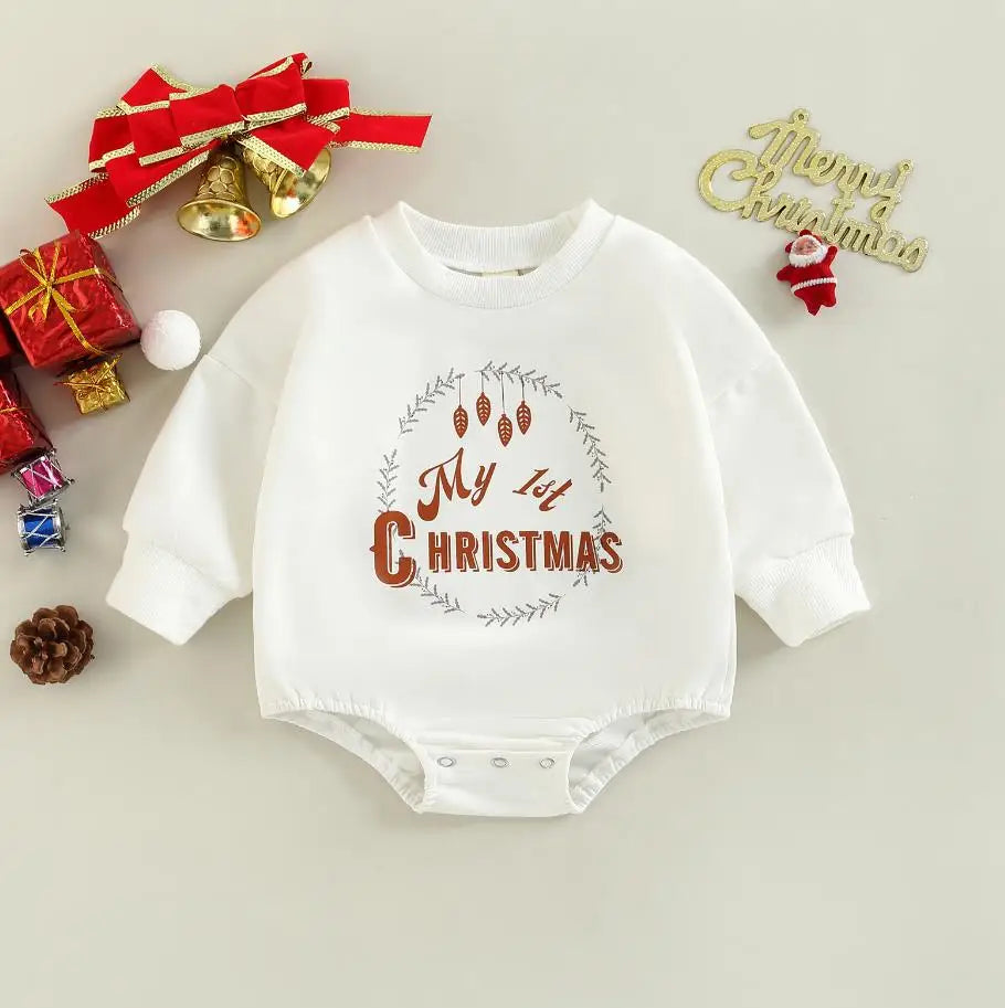 Christmas Romper Jumpsuit for Baby Boys and Girls