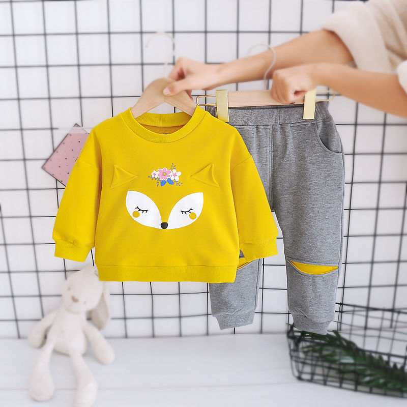 Autumn and Winter O-Neck T-Shirt and Pants Sets