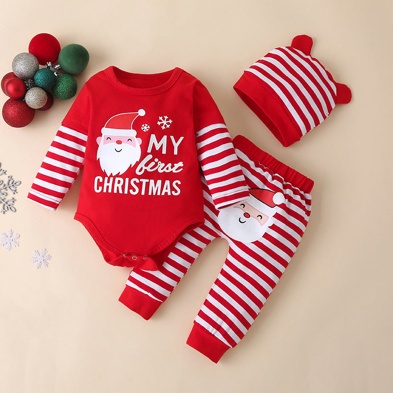 My First Christmas Baby Clothes Set: Fall Kids' Outfit for Boys and Girls